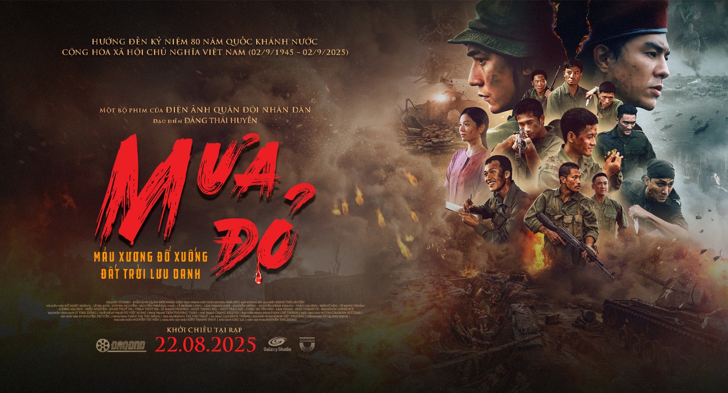 Bộ phim “Mưa đỏ” được chọn đại diện Việt Nam tham dự Vòng sơ tuyển Giải thưởng Phim truyện quốc tế – Oscars lần thứ 98